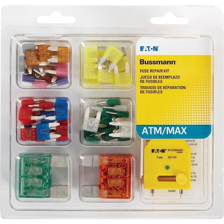 Eaton Bussmann ATM, MAX & FT Blade Fuse Assortment 64-Piece NO.64